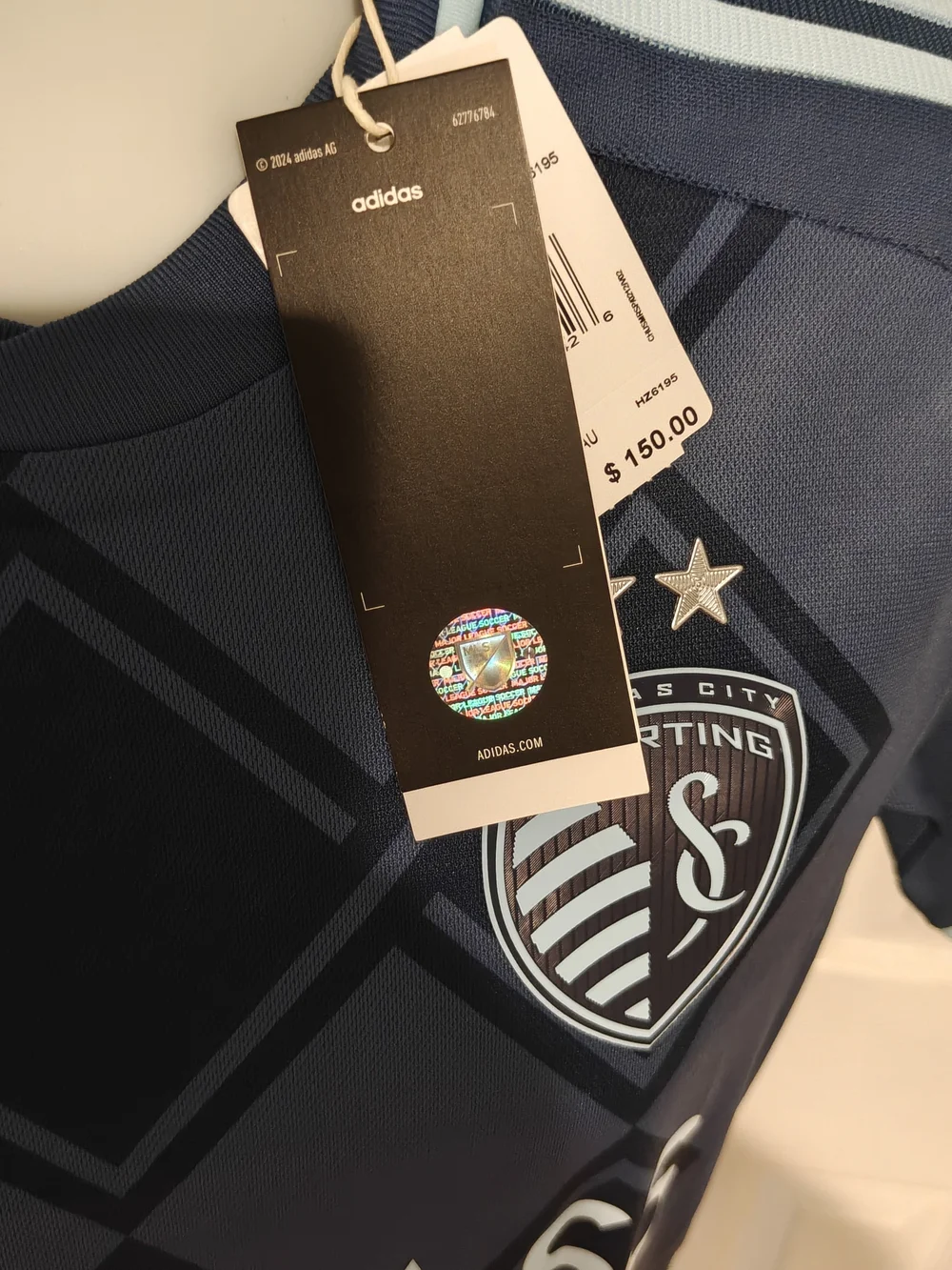 adidas Sporting Kansas City 24/25 Away Jersey NWT Men's Size XS MLS HZ6195